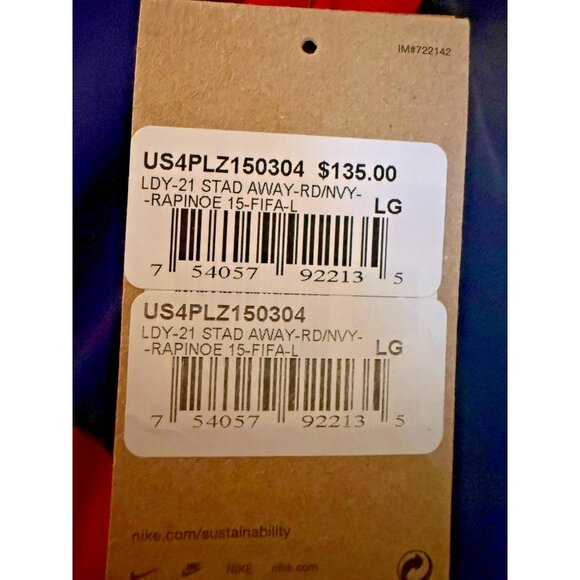 NEW! NIKE RAPINOE 15 FIFA WOMEN JERSEY SOCCER | LARGE | CZ4317-422 | MSRP: $135 - Picture 10 of 16